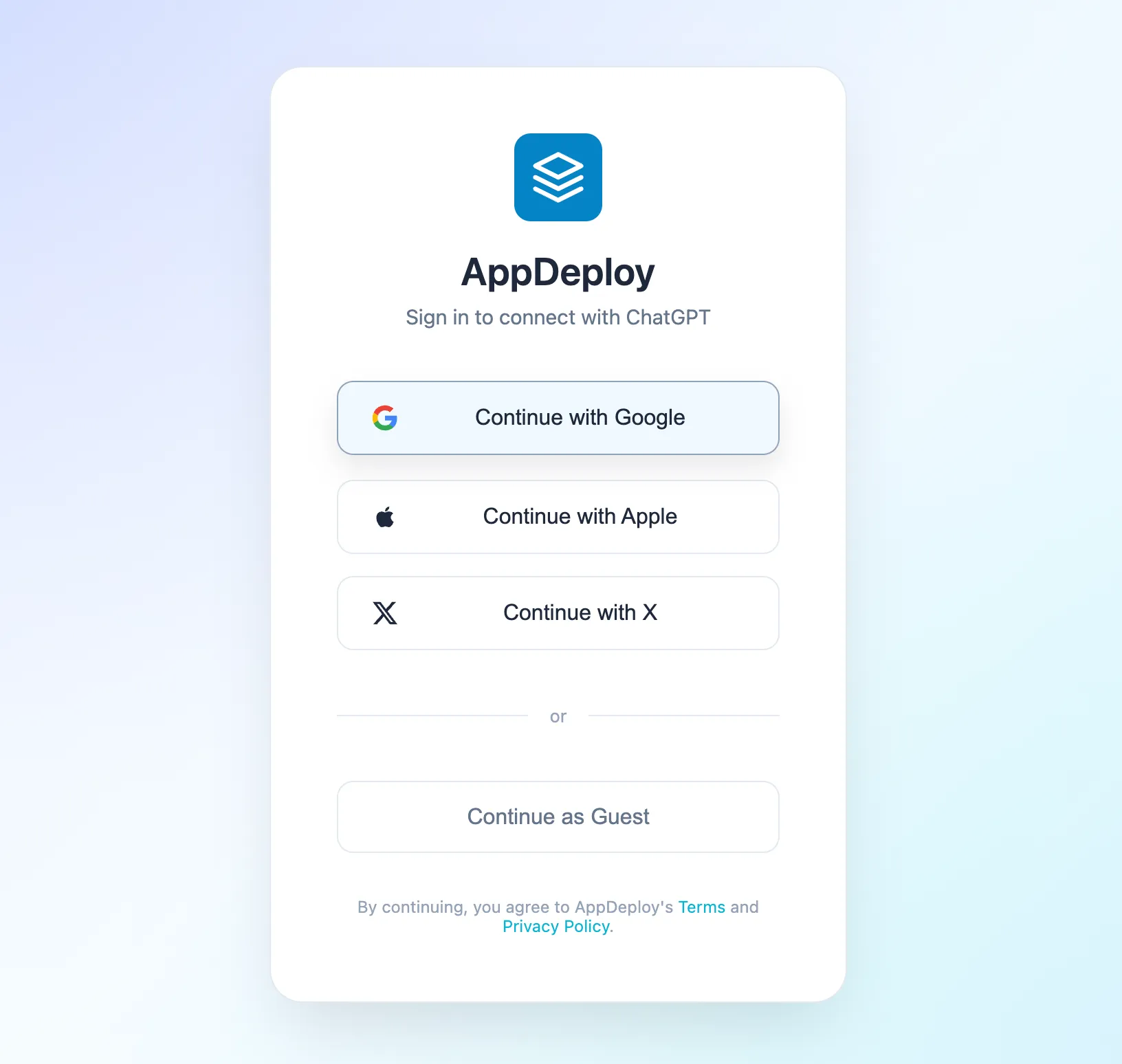 Authenticate and sign in