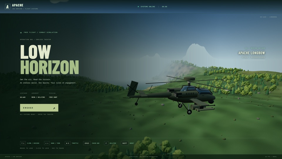 AH-64D Apache Combat app preview
