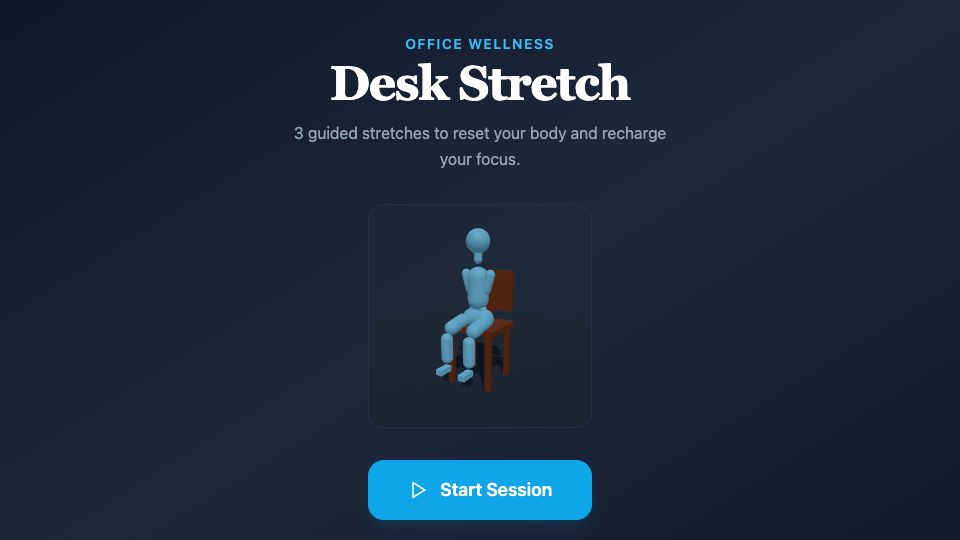Desk Stretch app preview