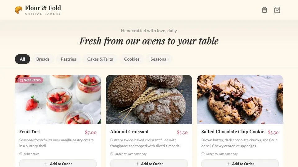 Flour & Fold Bakery preview