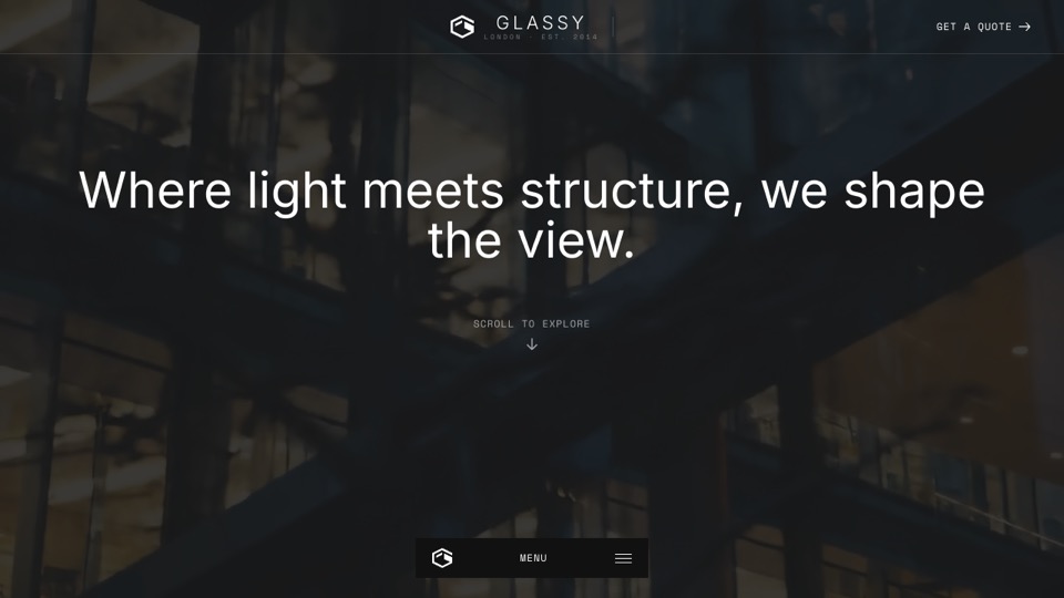 Glassy app preview