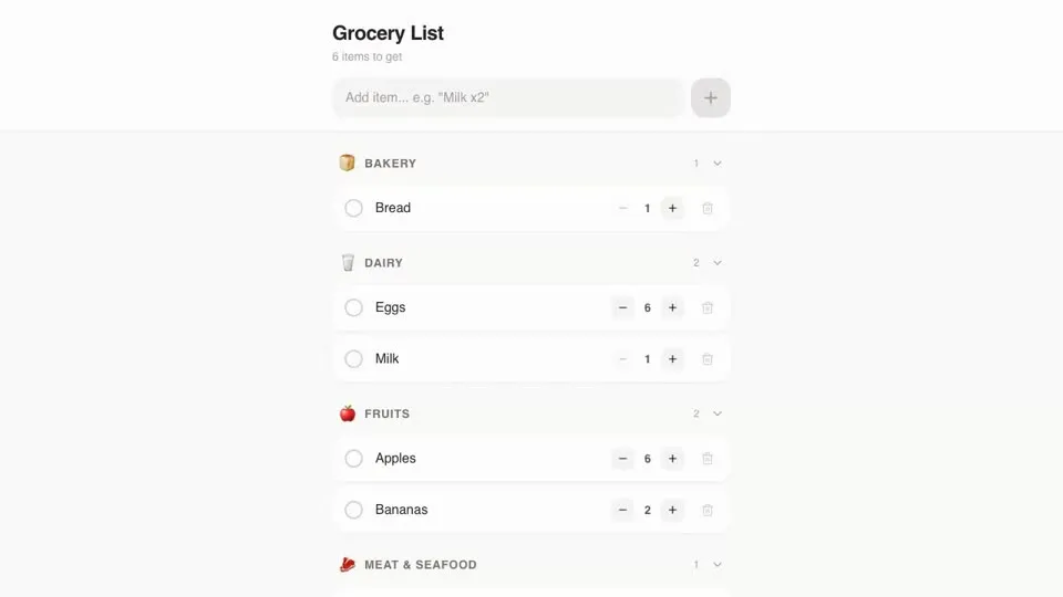 Grocery List video thumbnail