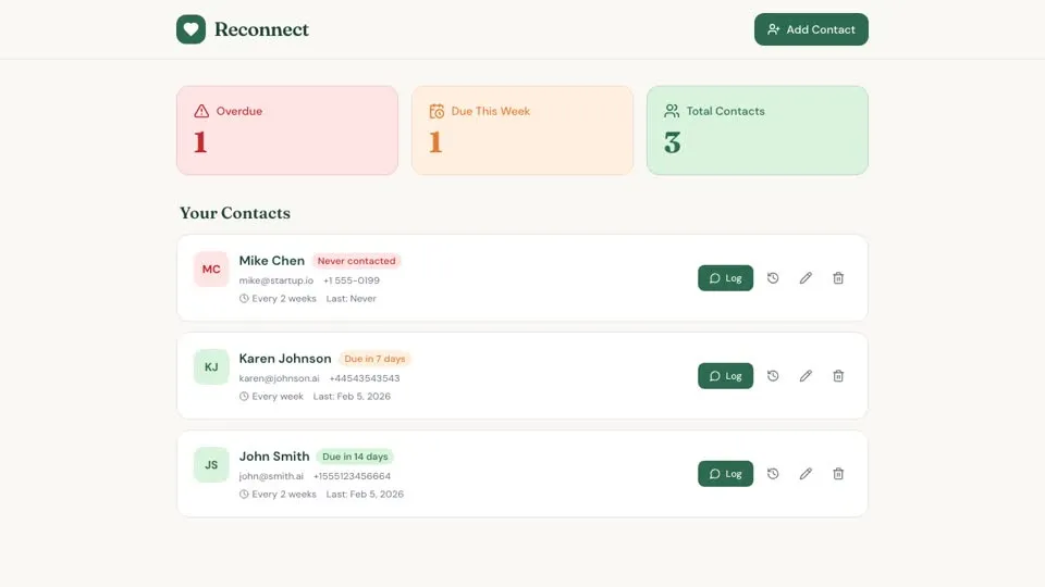 Reconnect: Personal CRM video thumbnail
