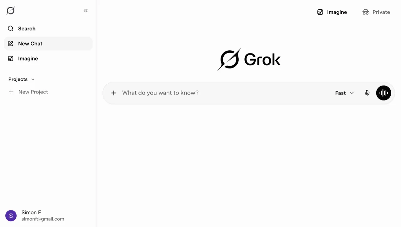 Open Grok and click your profile to find Connectors