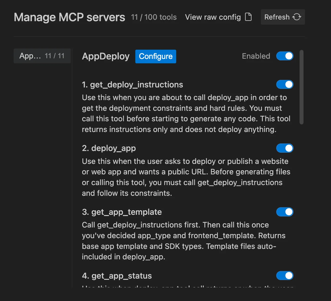 AppDeploy successfully connected